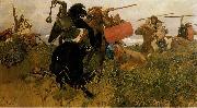 Viktor Vasnetsov Fight of Scythians and Slavs USA oil painting artist
